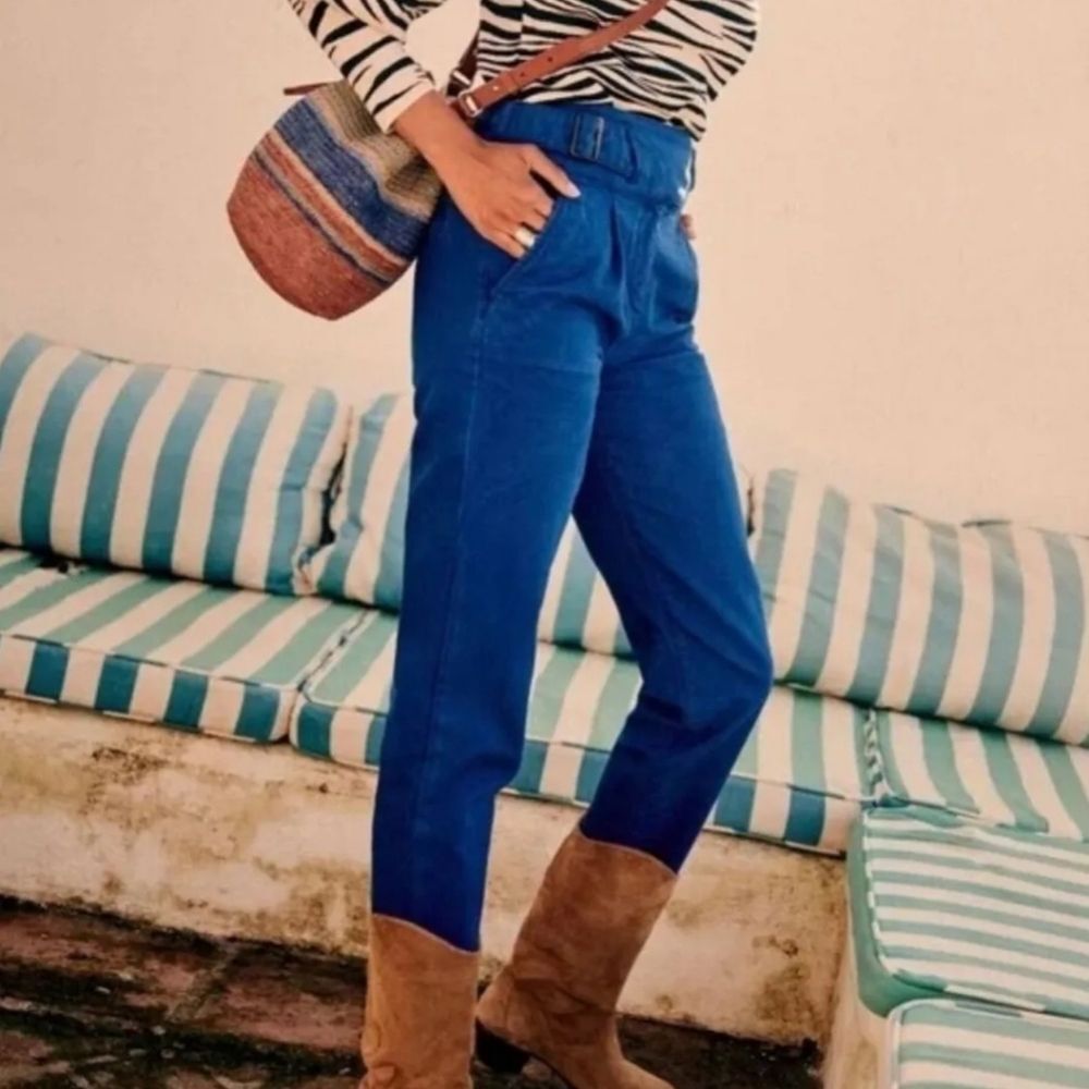 Sezane Franck Trouser in Work Blue